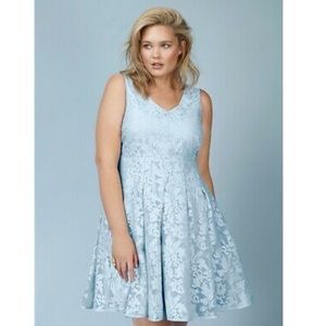 Rebel Wilson Blue Lace Dress NWT
